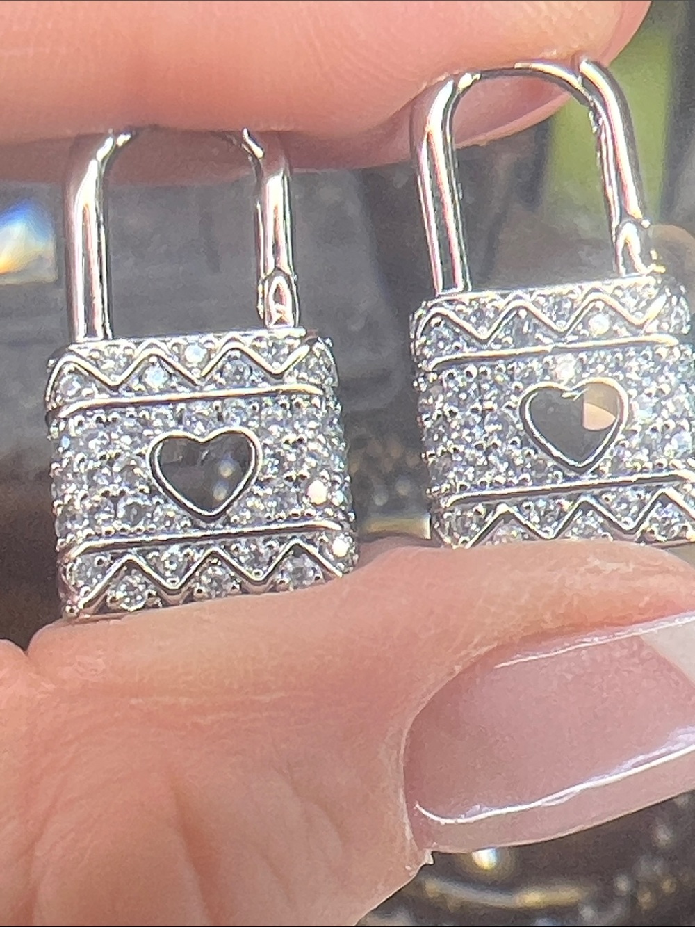 OP Monaco Silver Tone Pavé Charm Bead